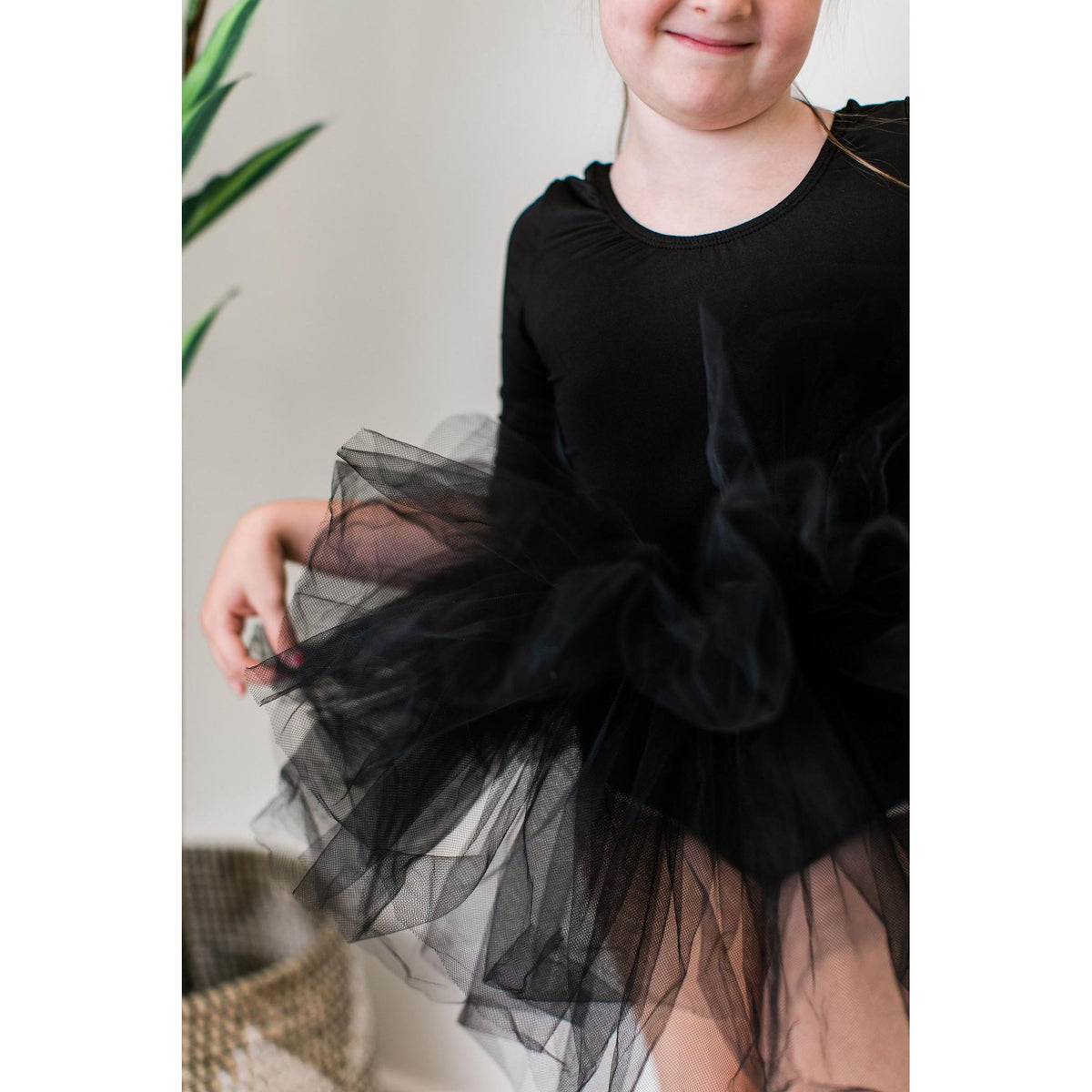Black 3/4 Tutu Leotard