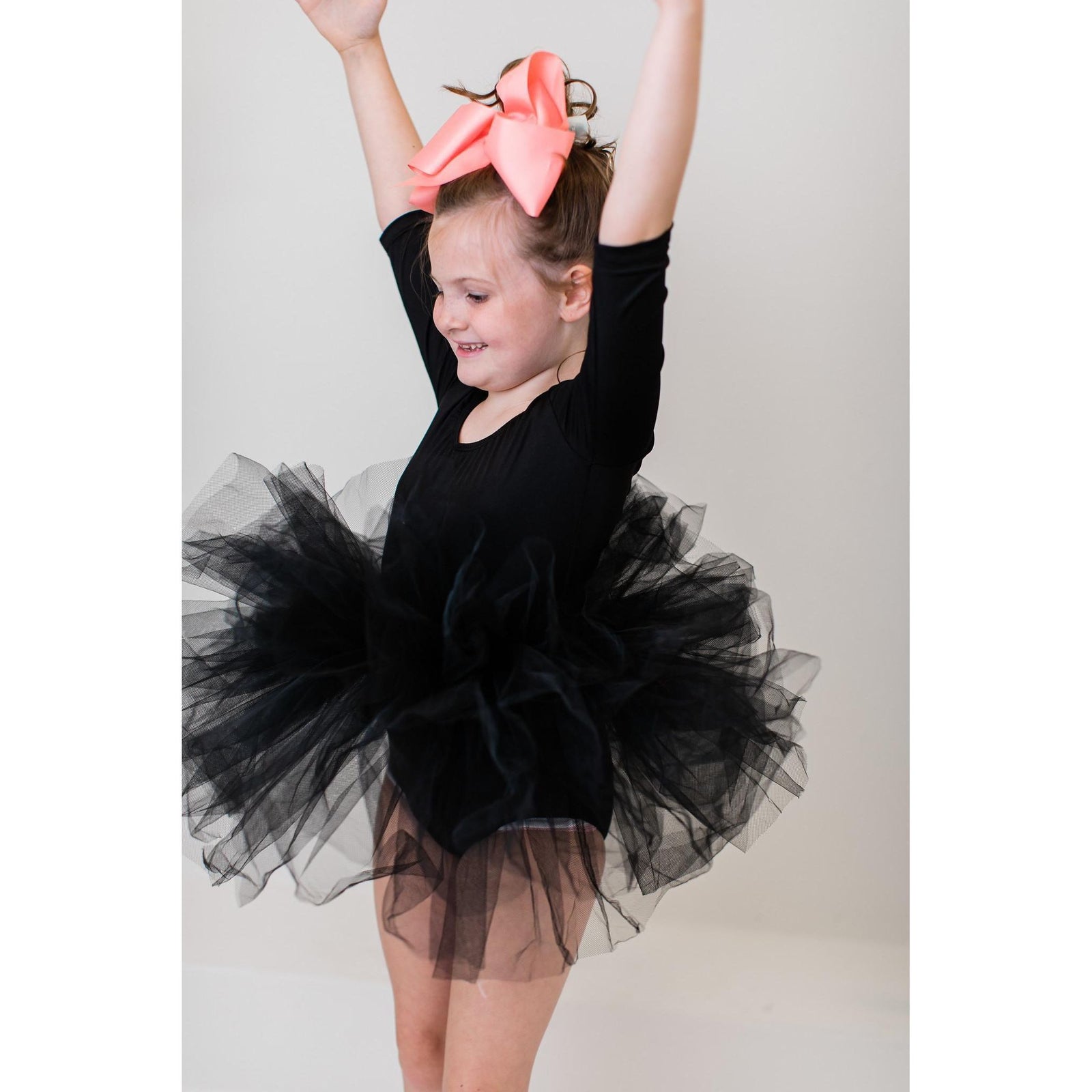Black 3/4 Tutu Leotard