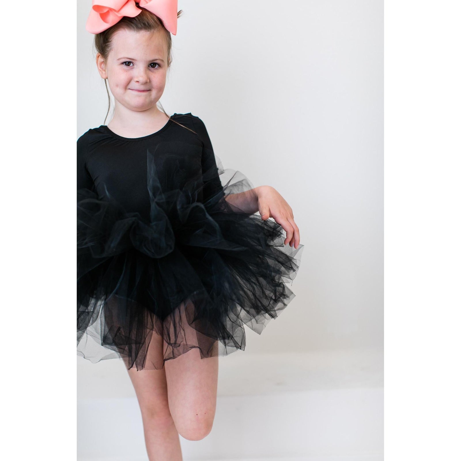 Black 3/4 Tutu Leotard