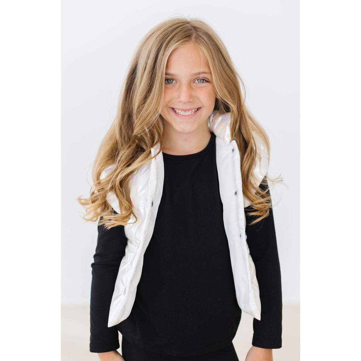 Black L/S Ruffle Tee