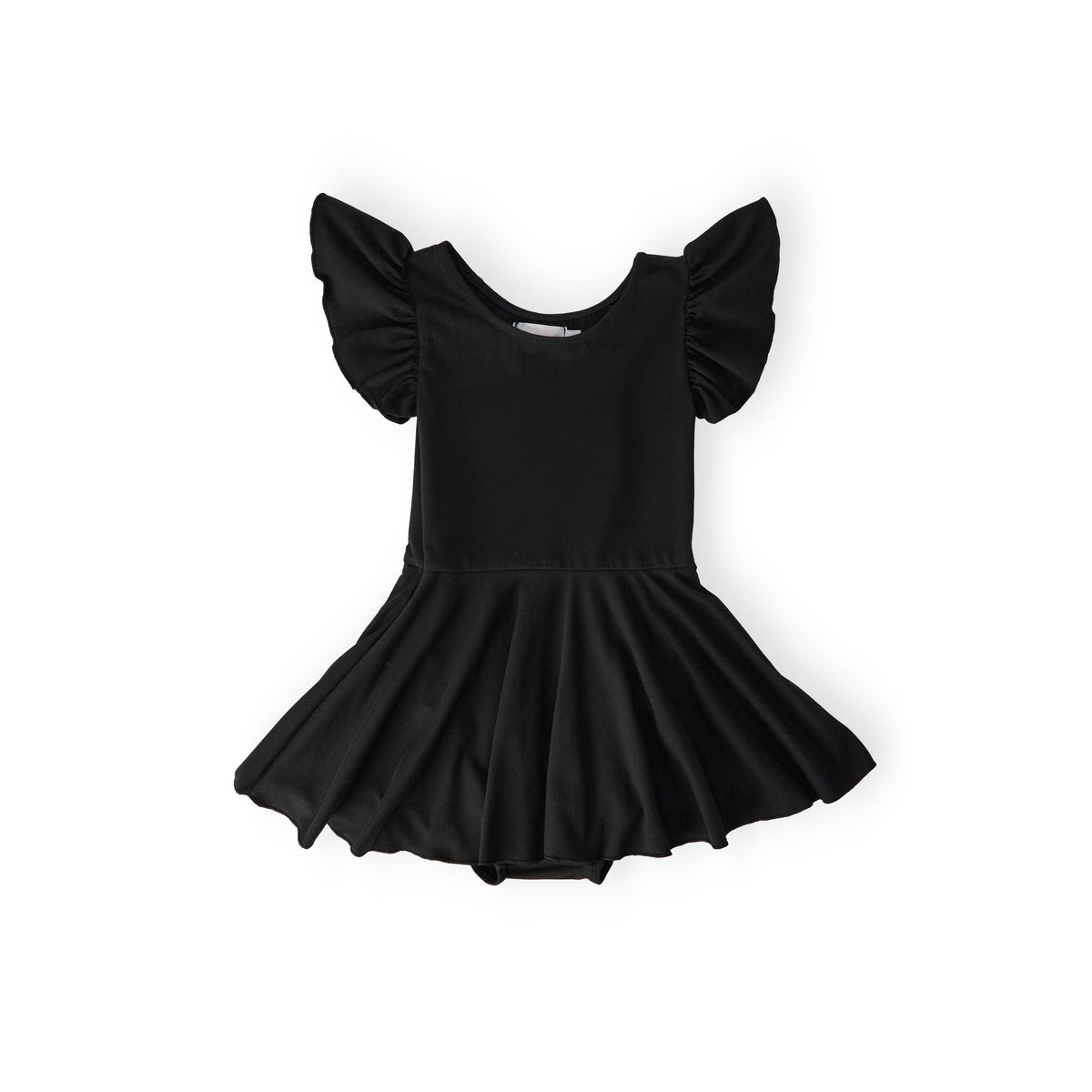 Black S/S Twirl Leotard