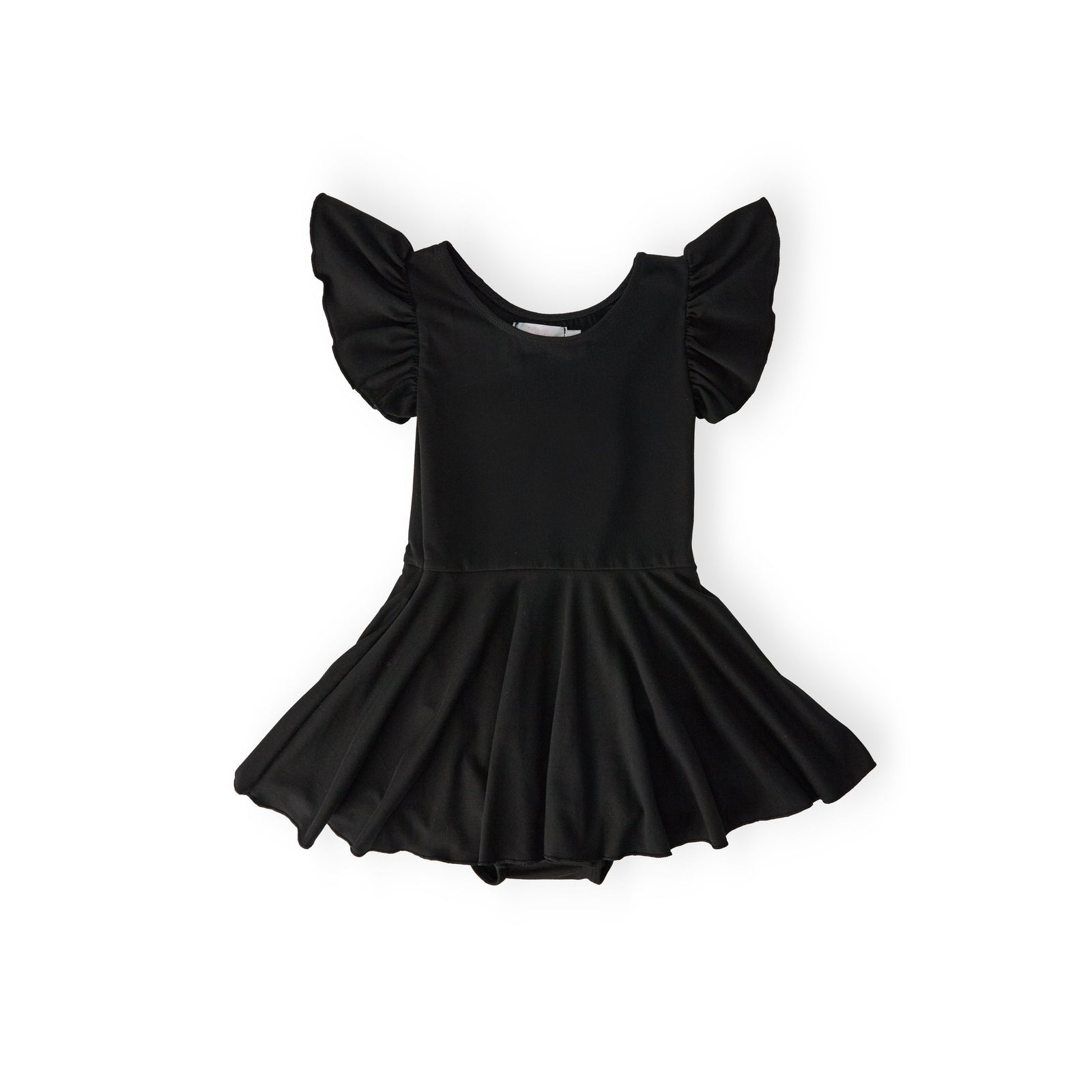Black S/S Twirl Leotard