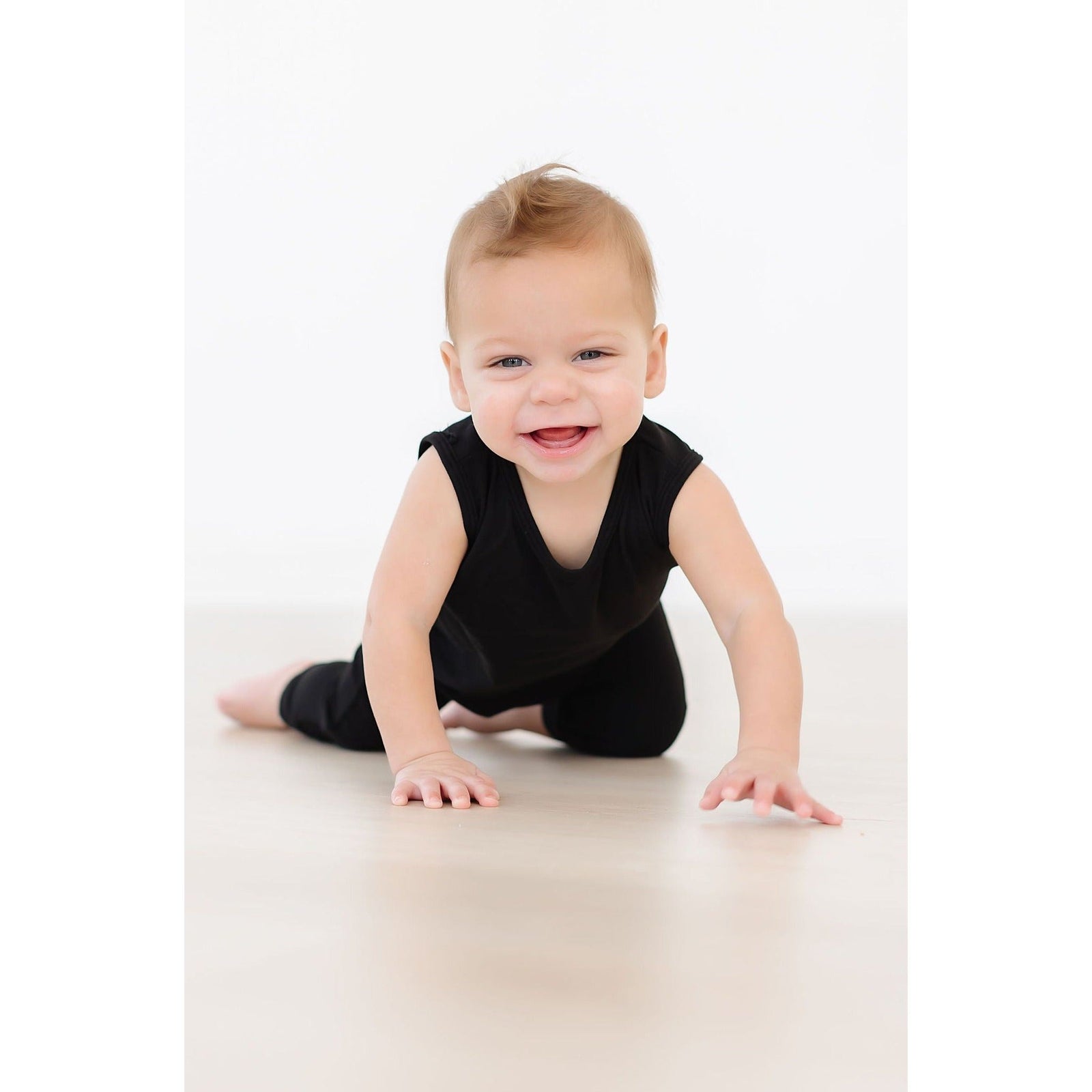 Black Tank One-Piece Jogger