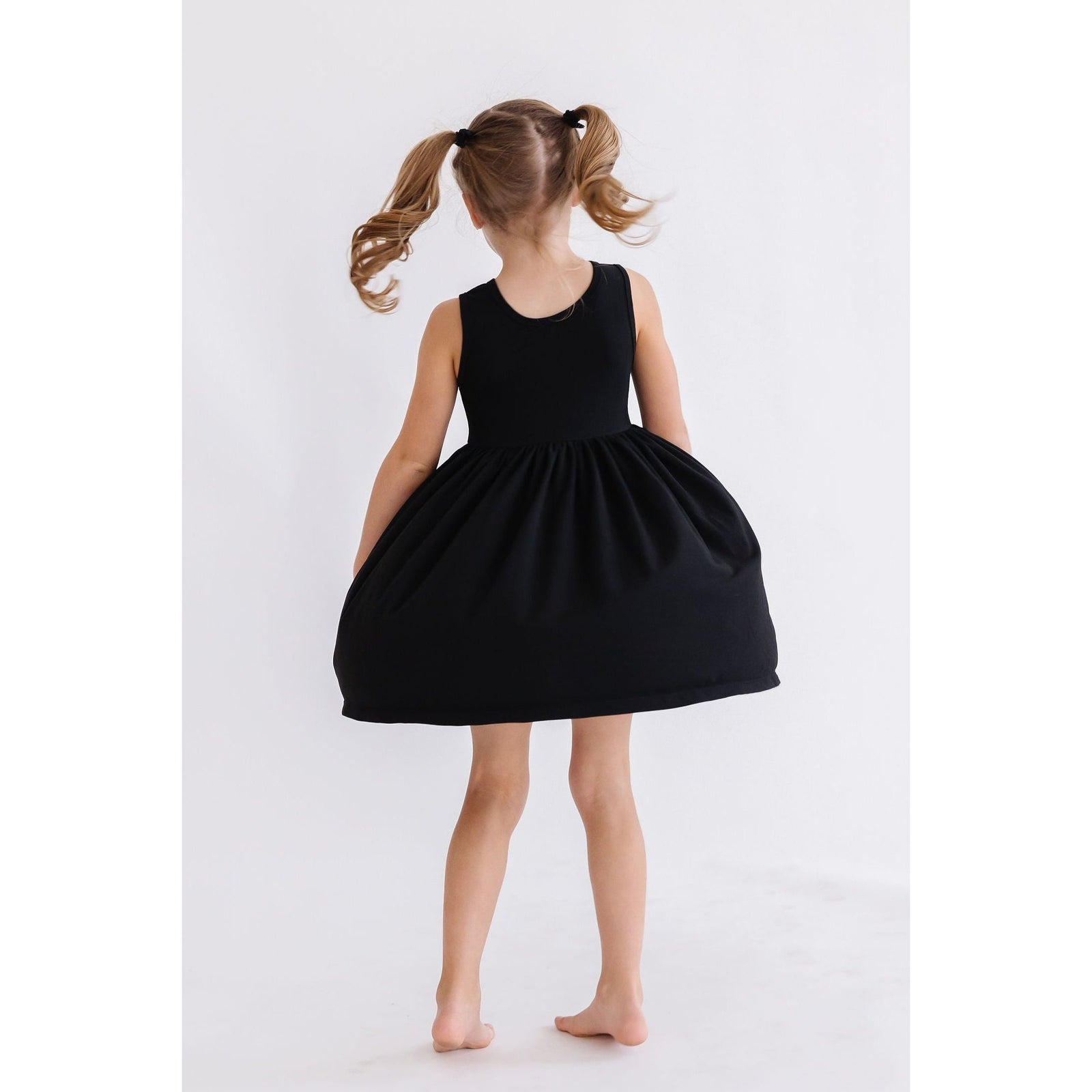 Black Tank Pocket Twirl Dress