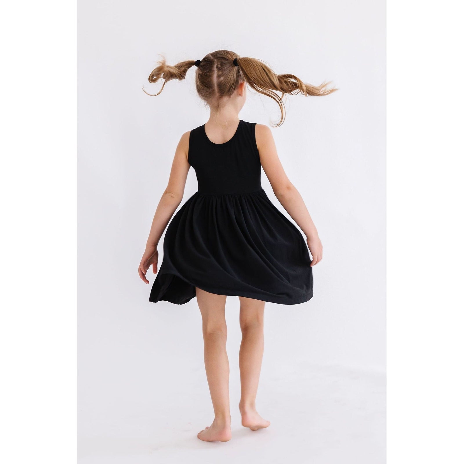 Black Tank Pocket Twirl Dress