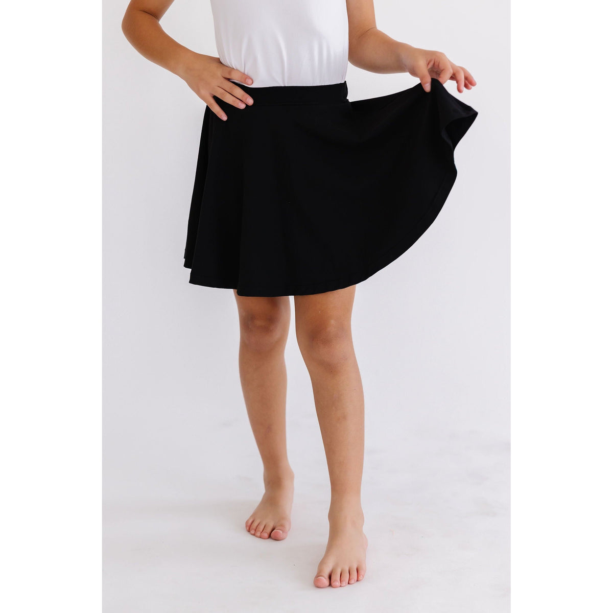 Black Twirl Skort