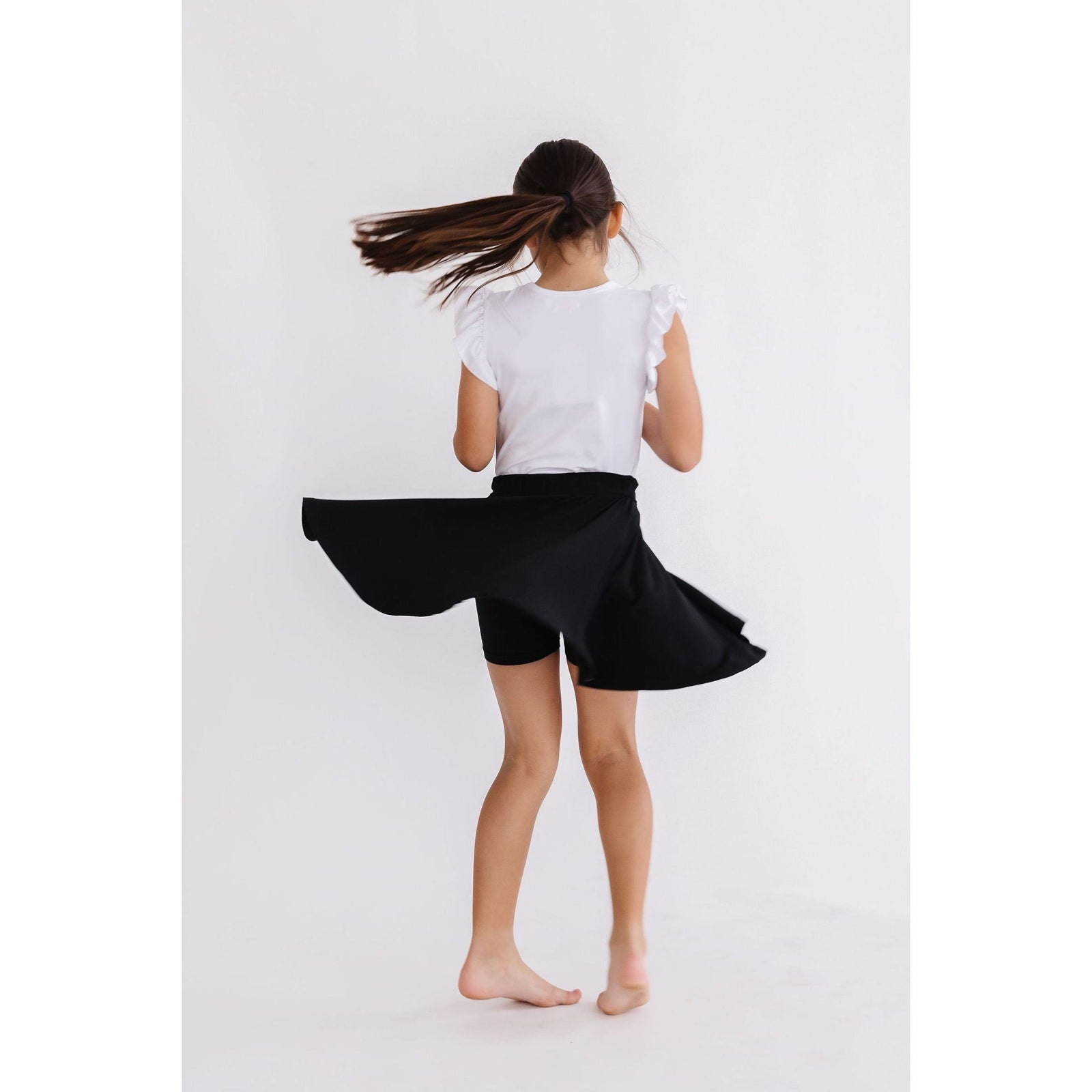 Black Twirl Skort