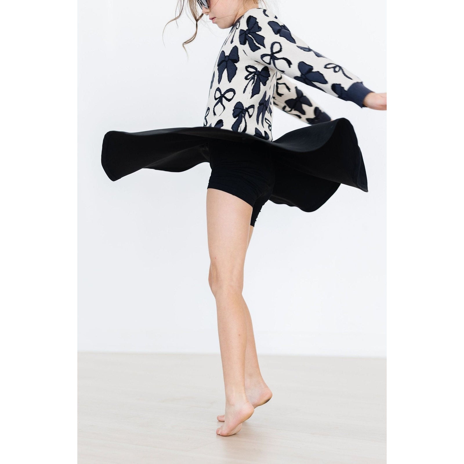 Black Twirl Skort