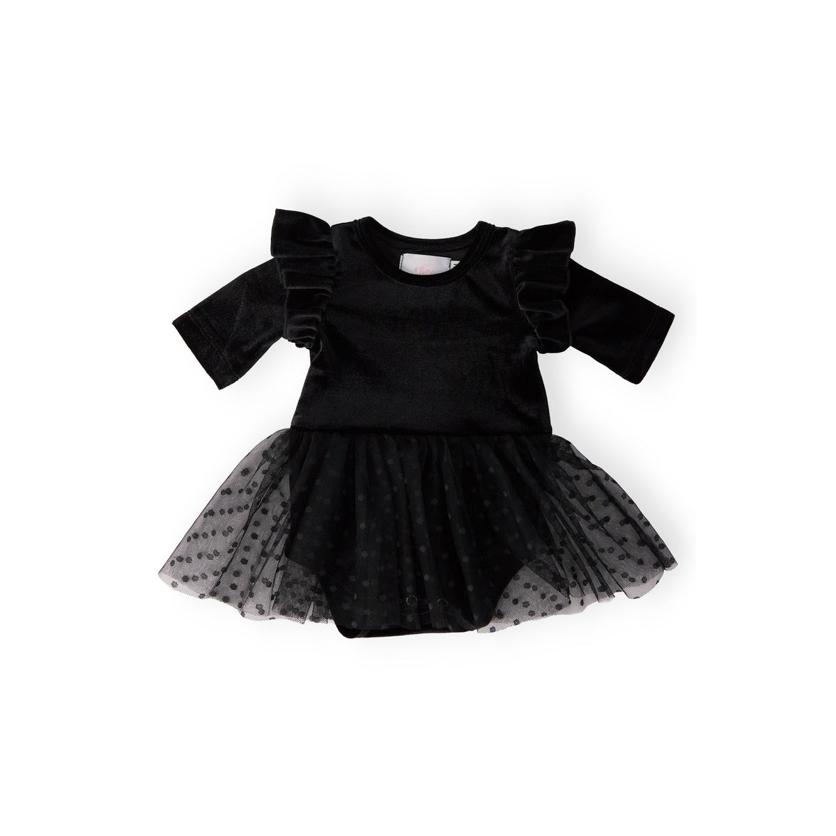 Black Velvet Tutu Bodysuit