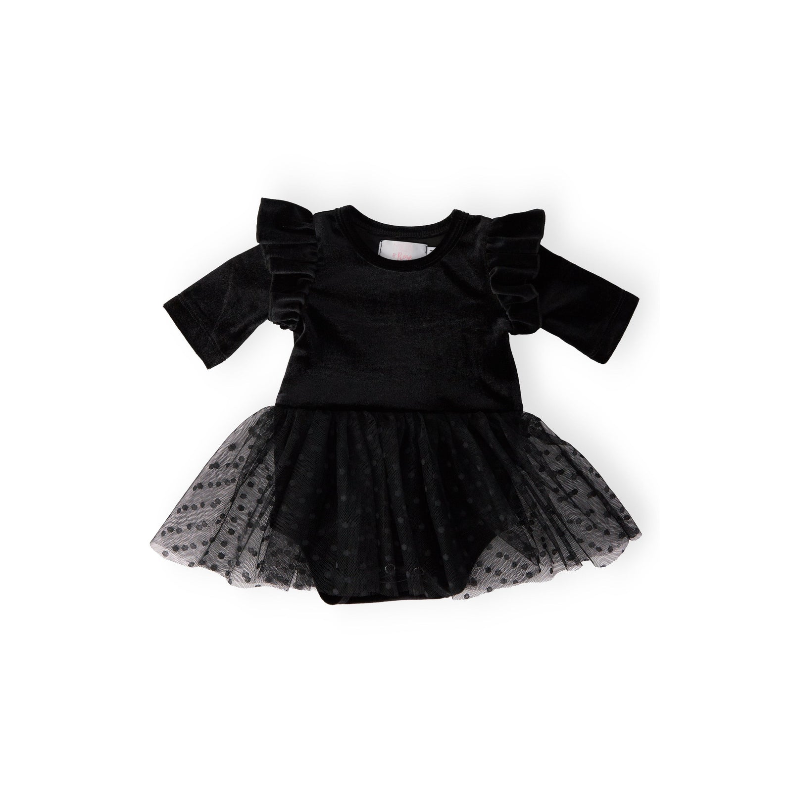 Black Velvet Tutu Bodysuit