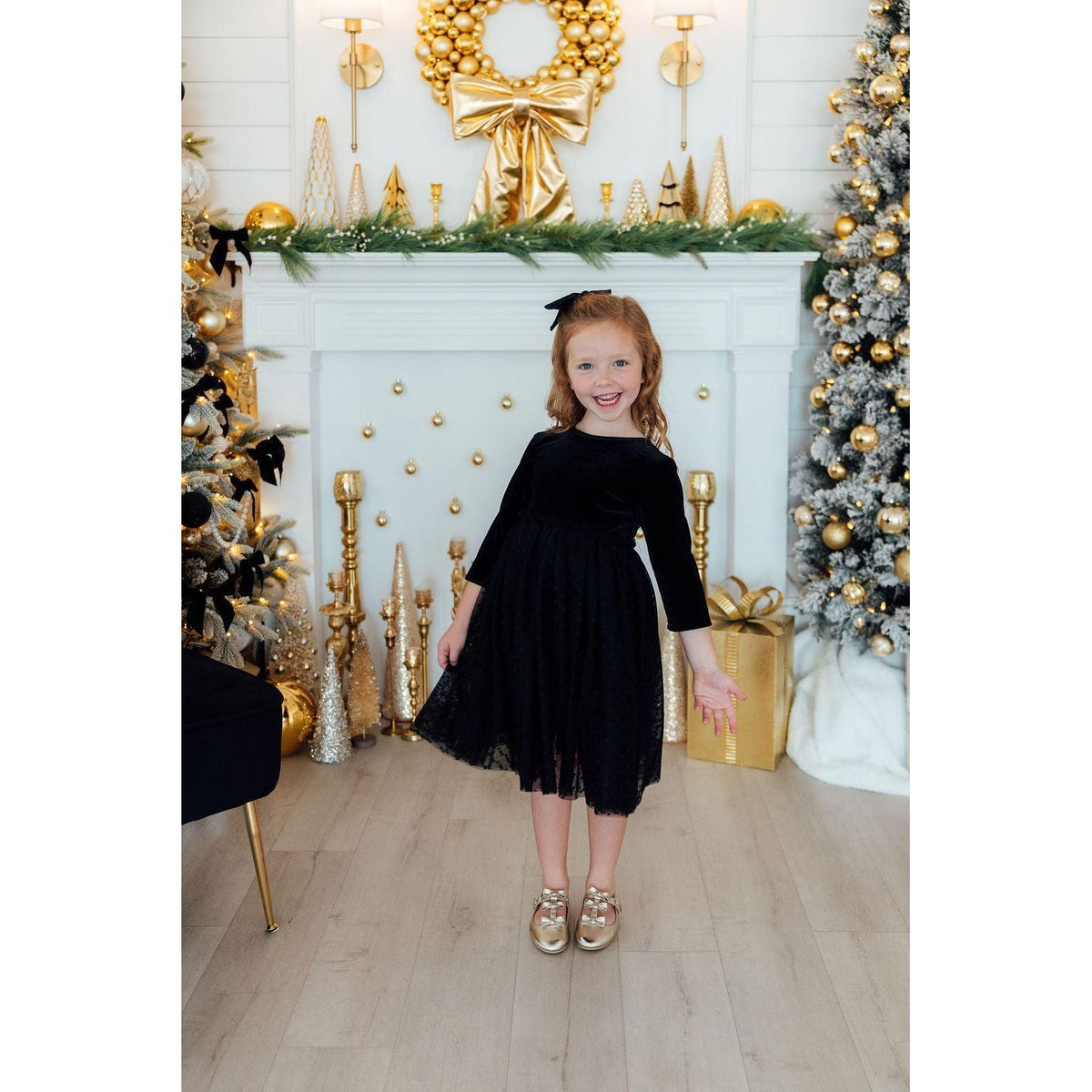 Black Velvet Tutu Dress
