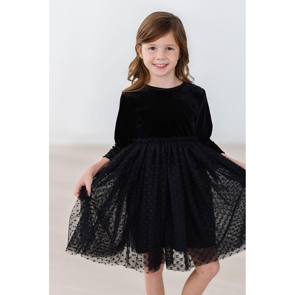 Black Velvet Tutu Dress