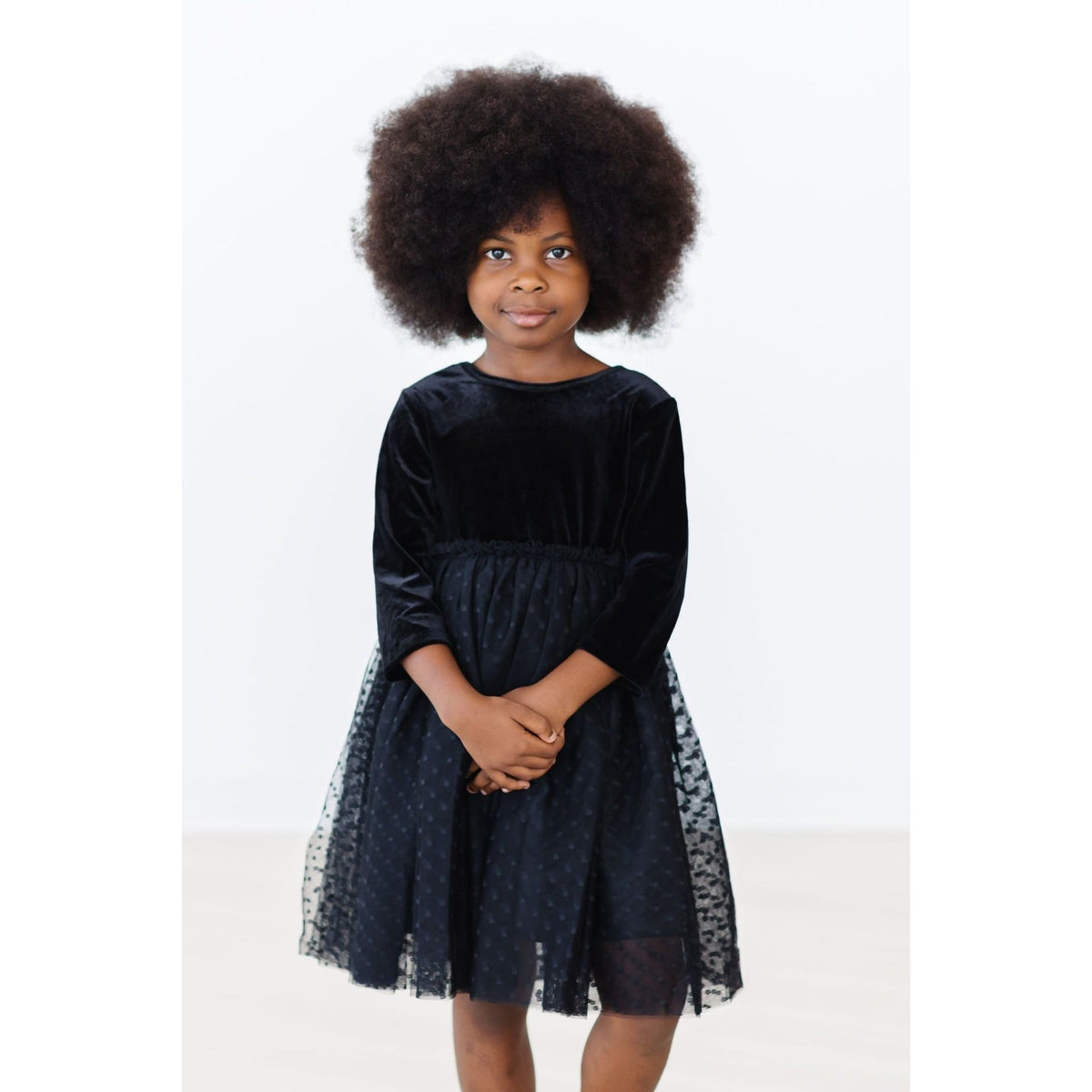 Black Velvet Tutu Dress