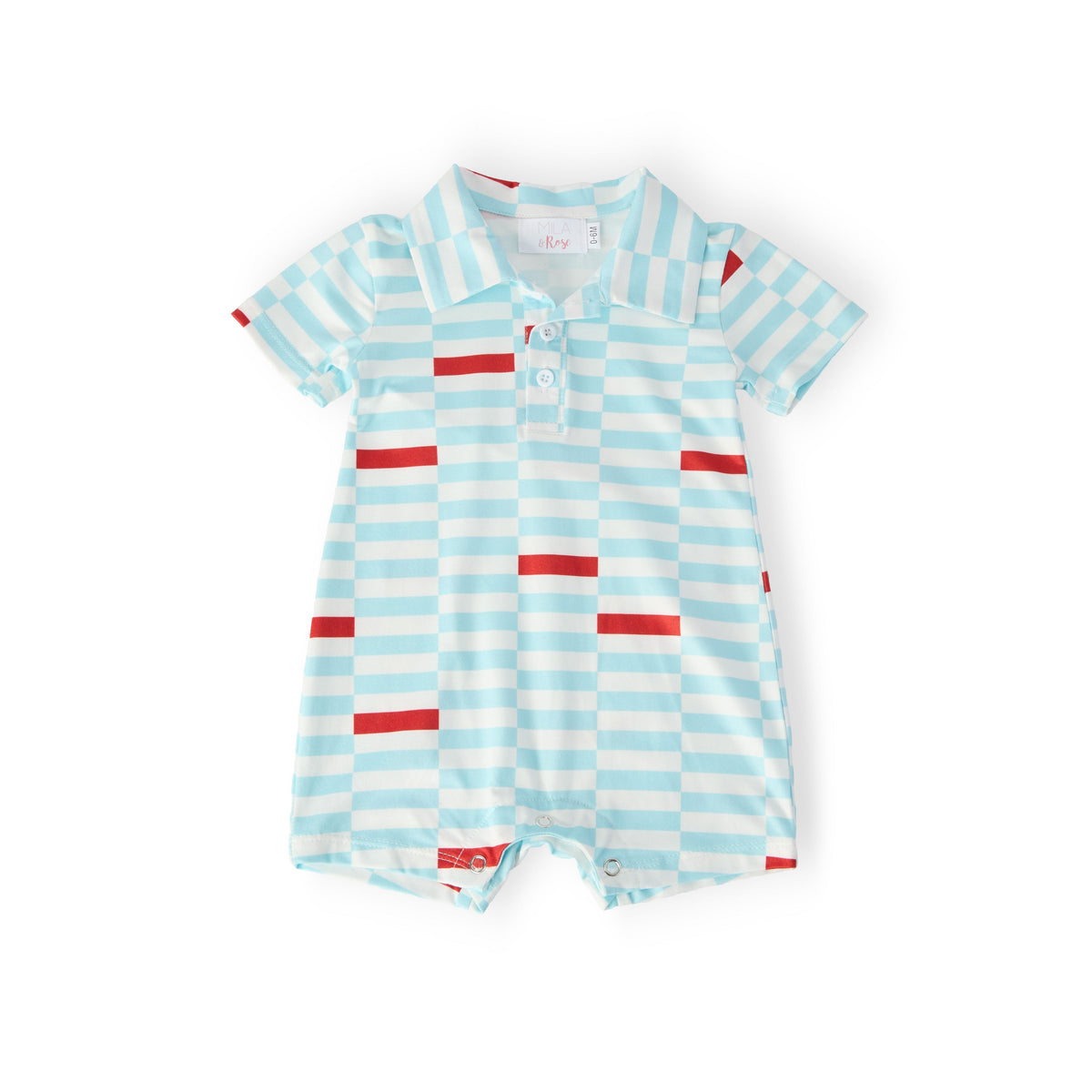 Block Party Polo Shorty One-Piece