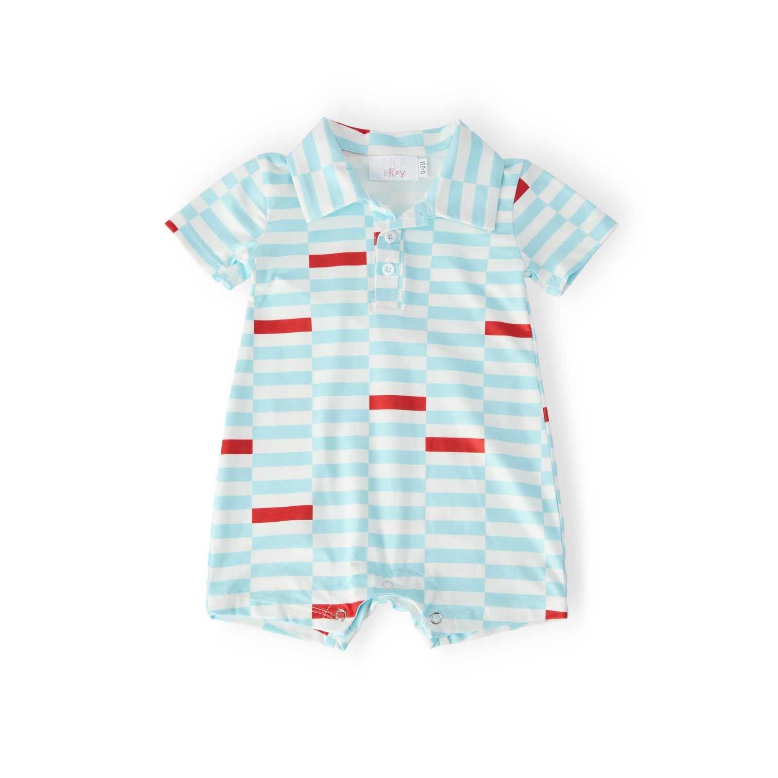 Block Party Polo Shorty One-Piece