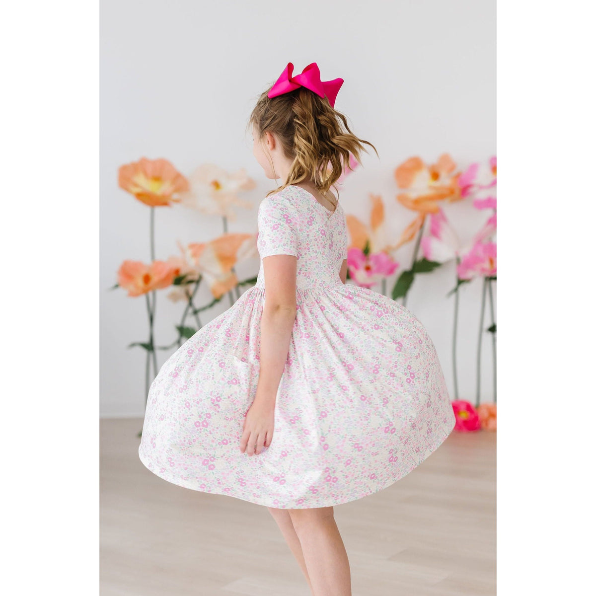 Blooming Beauty S/S Pocket Twirl Dress