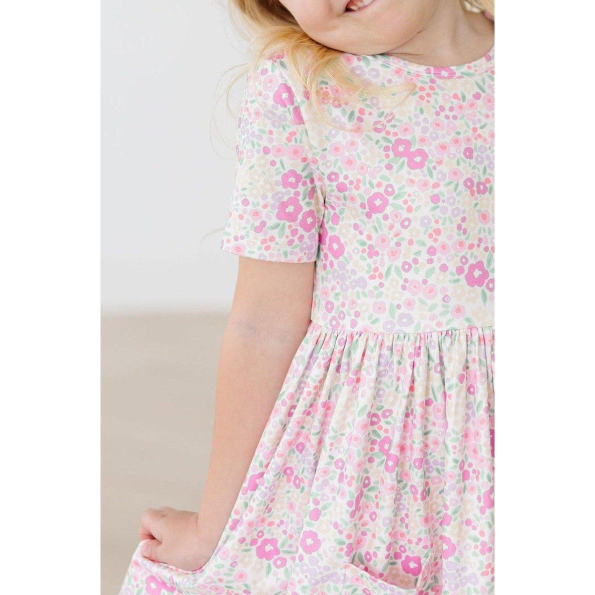 Blooming Beauty S/S Pocket Twirl Dress