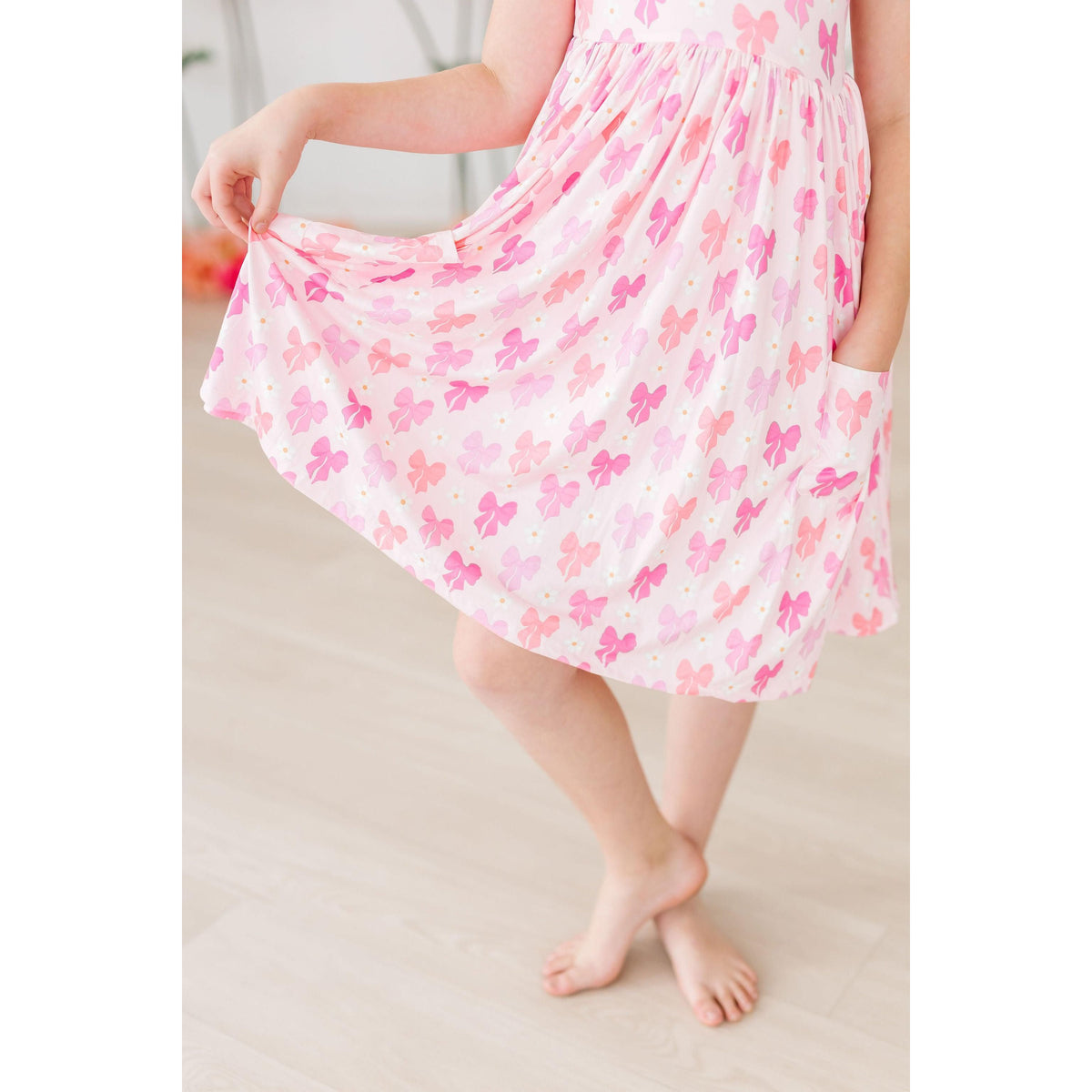 Bow Beauty S/S Pocket Twirl Dress