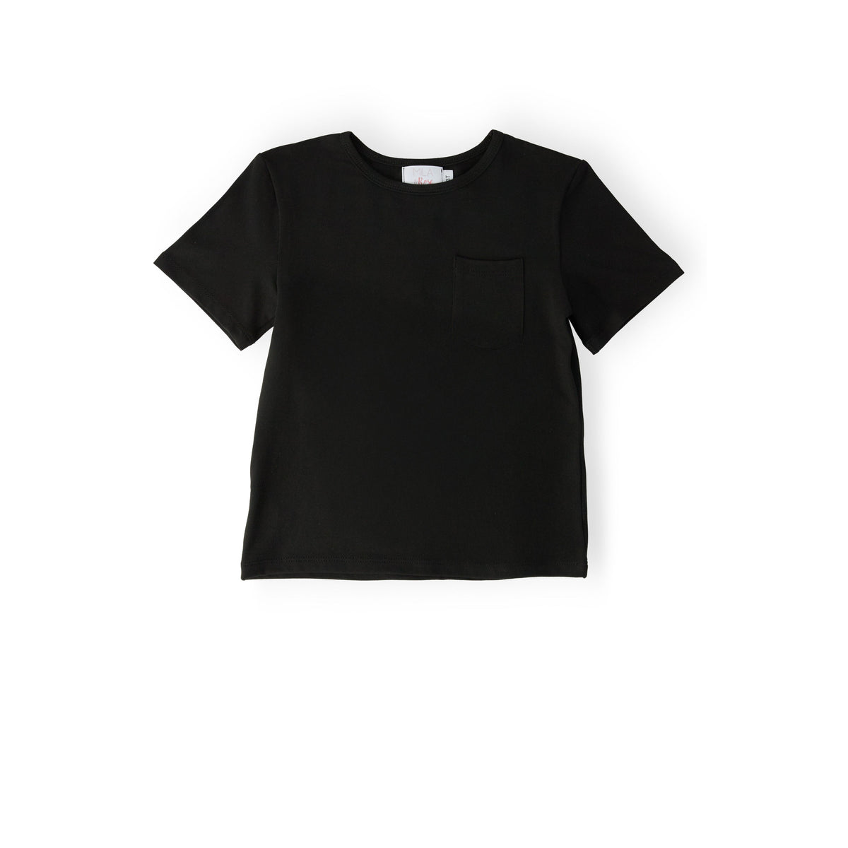 Boys Black S/S Pocket Tee