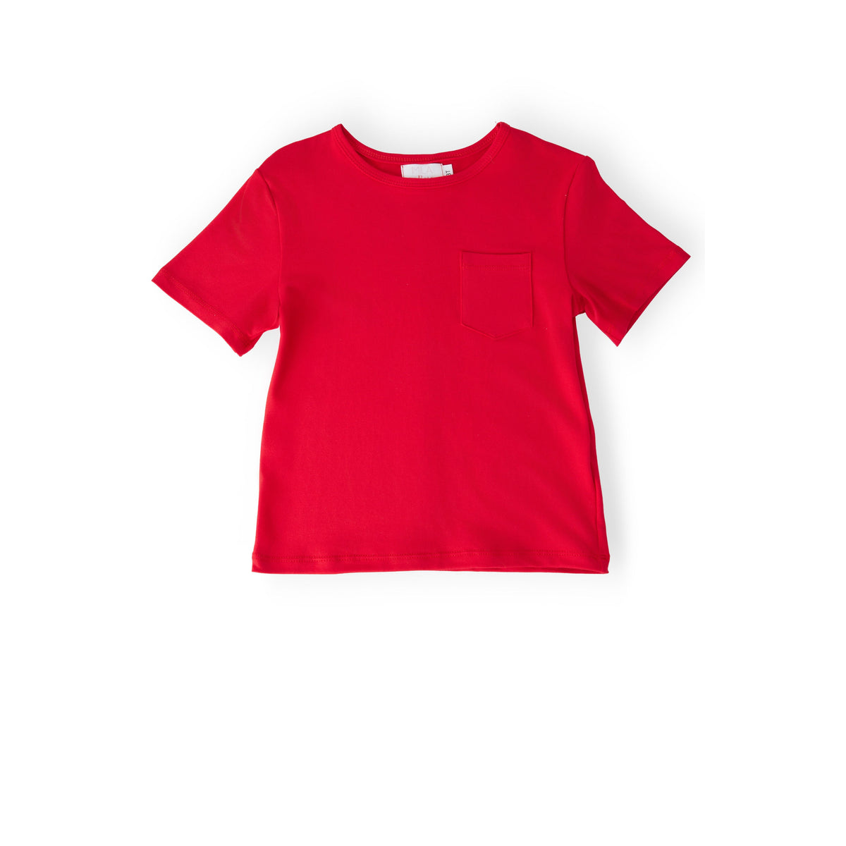 Boys Red S/S Pocket Tee