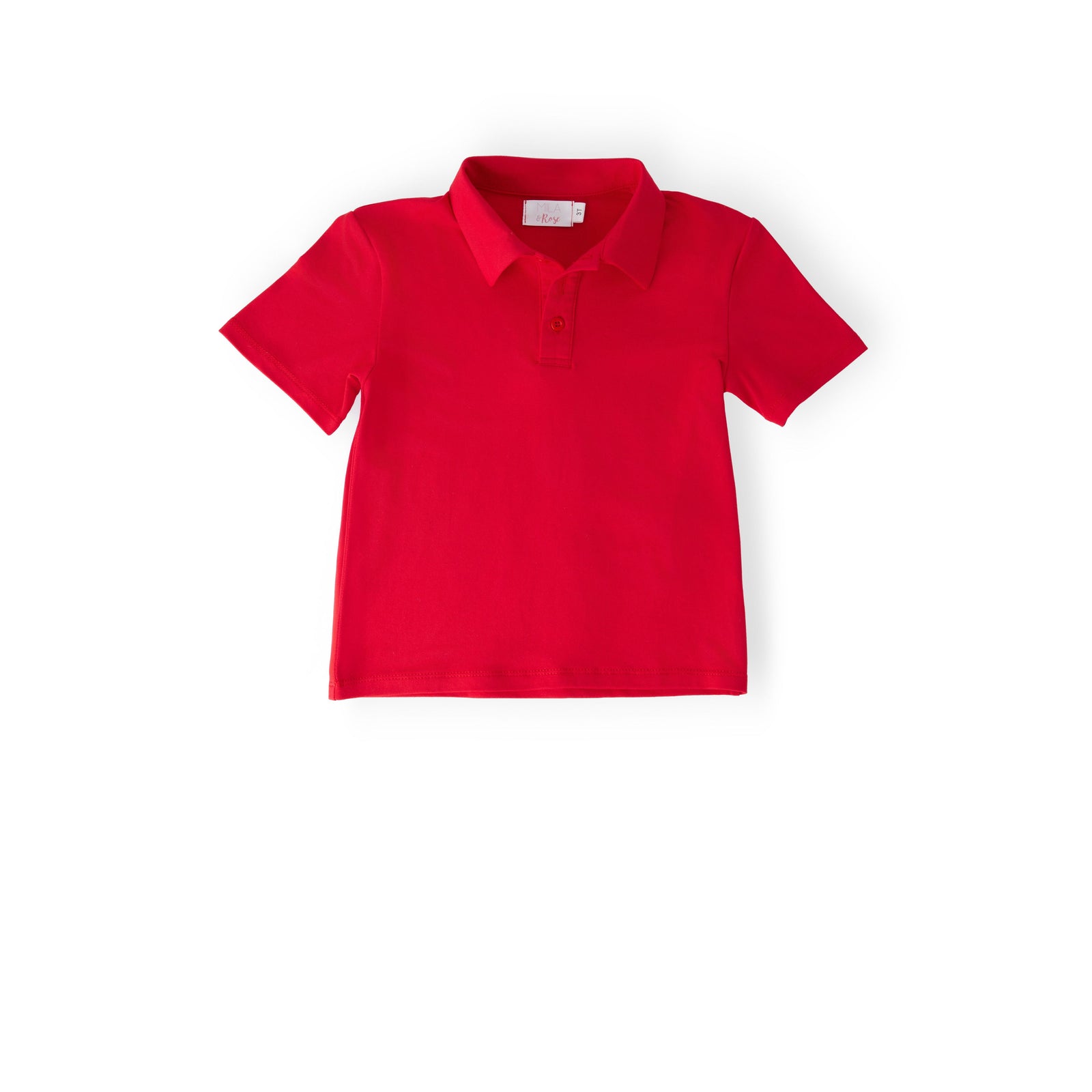 Boys Red S/S Polo