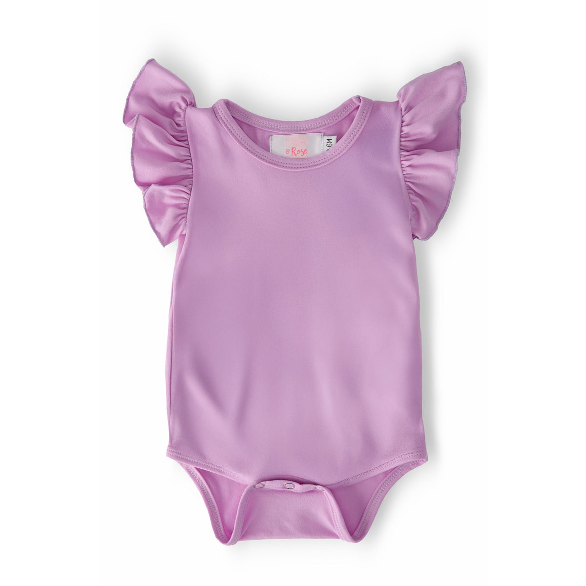 Bright Lilac S/S Flutter Bodysuit
