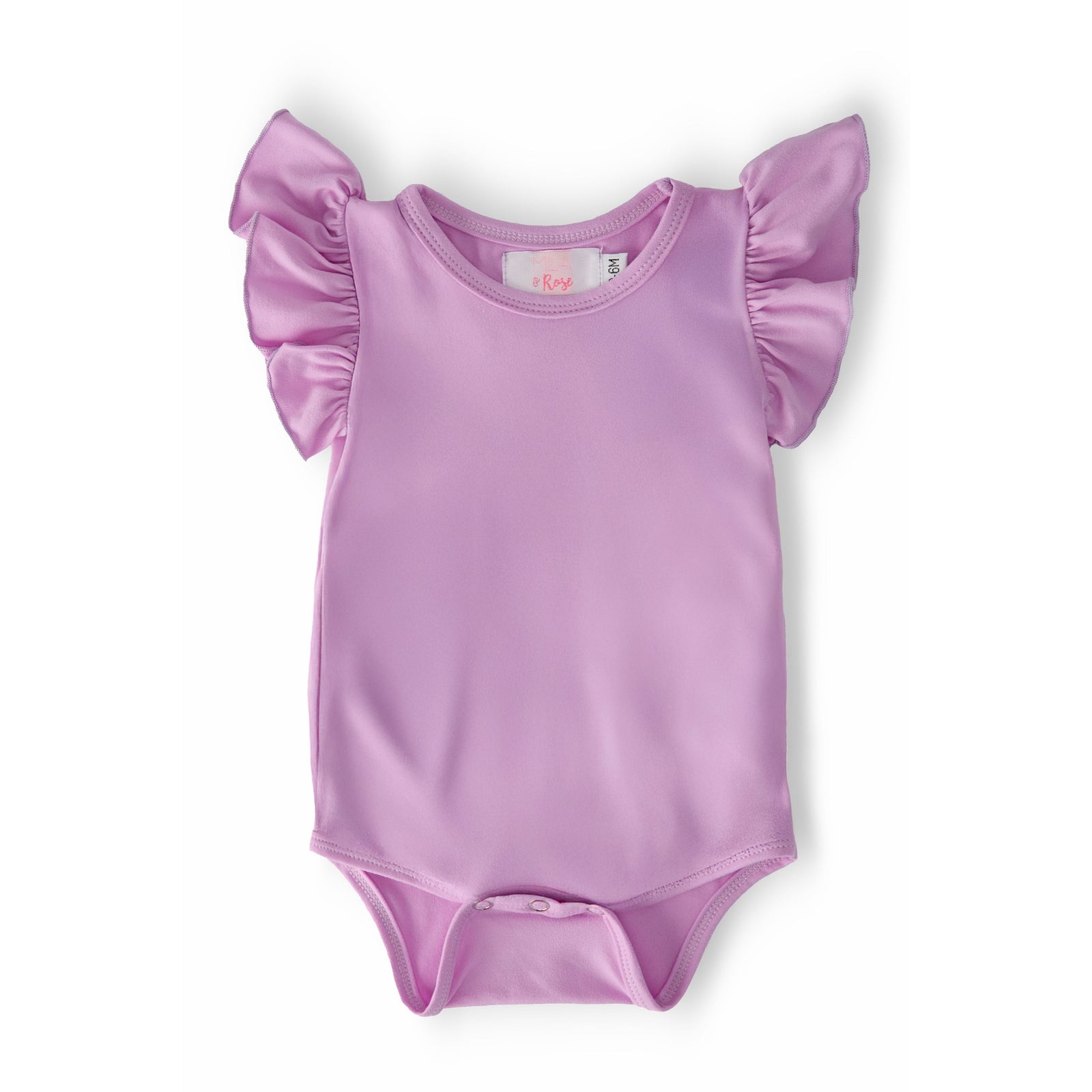 Bright Lilac S/S Flutter Bodysuit