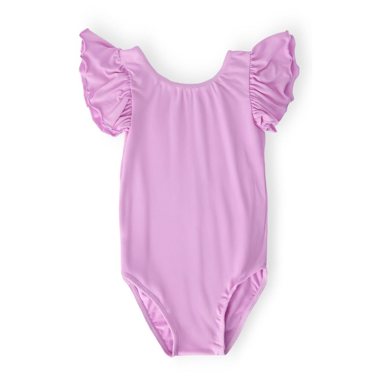 Bright Lilac S/S Flutter Sleeve Leotard