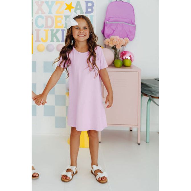 Bright Lilac T-Shirt Dress
