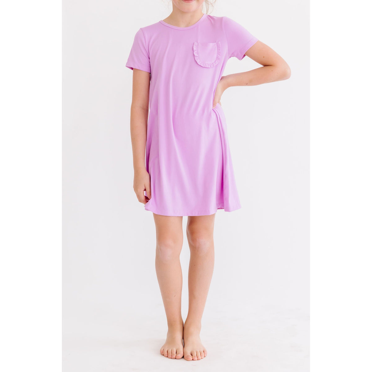 Bright Lilac T-Shirt Dress