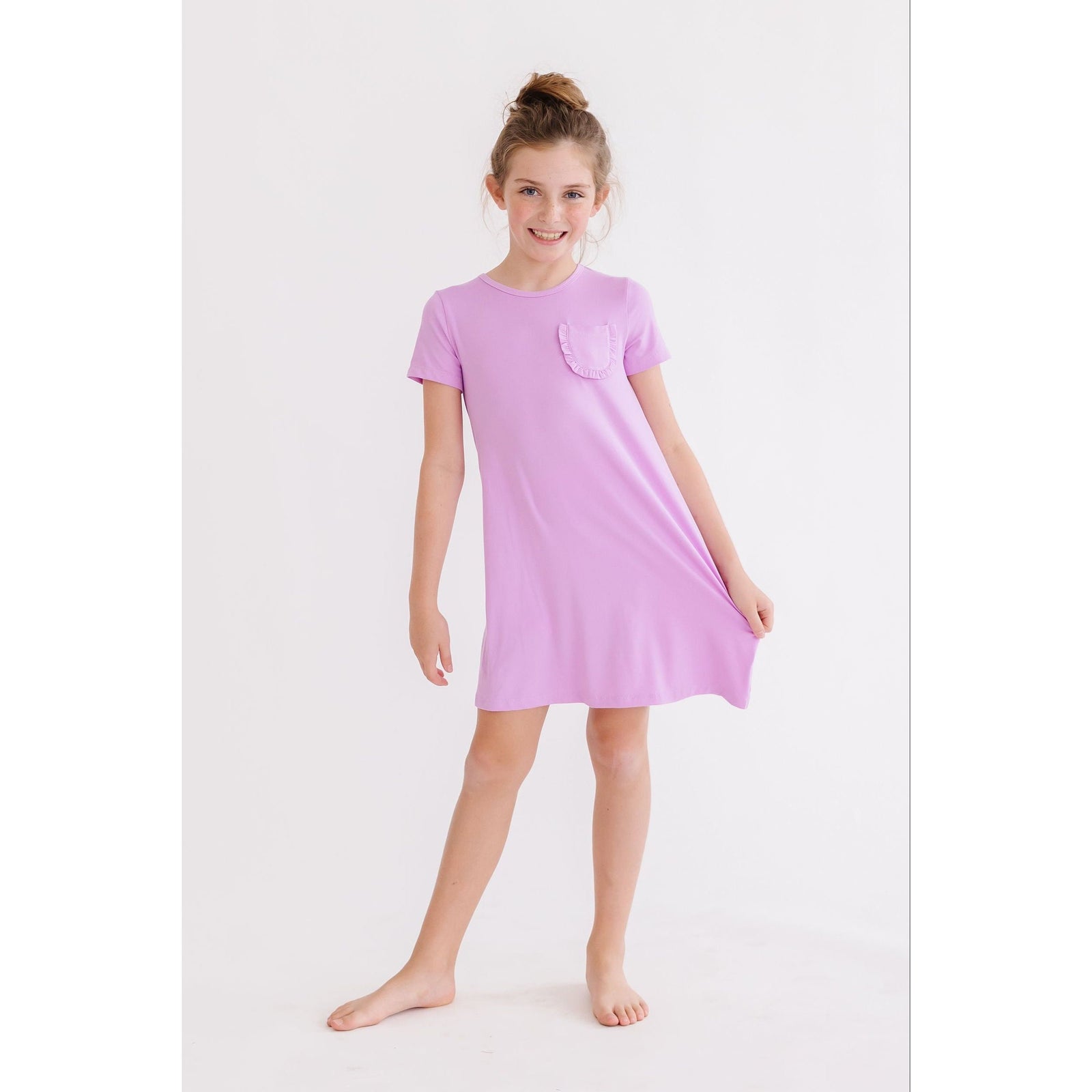 Bright Lilac T-Shirt Dress
