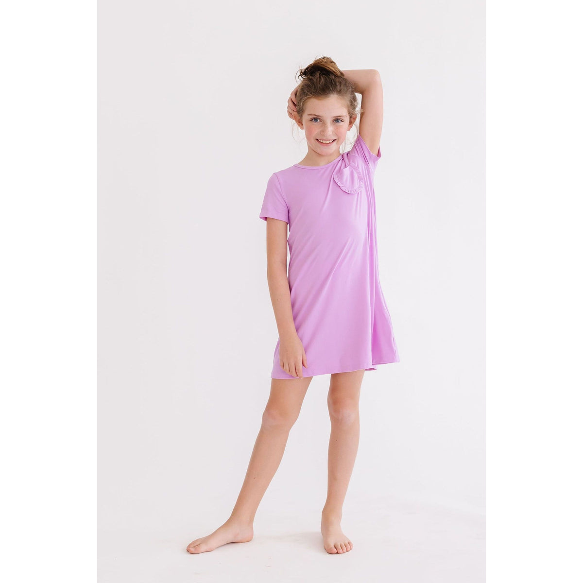 Bright Lilac T-Shirt Dress