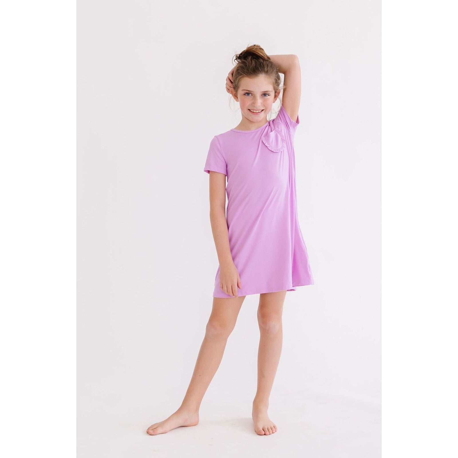 Bright Lilac T-Shirt Dress