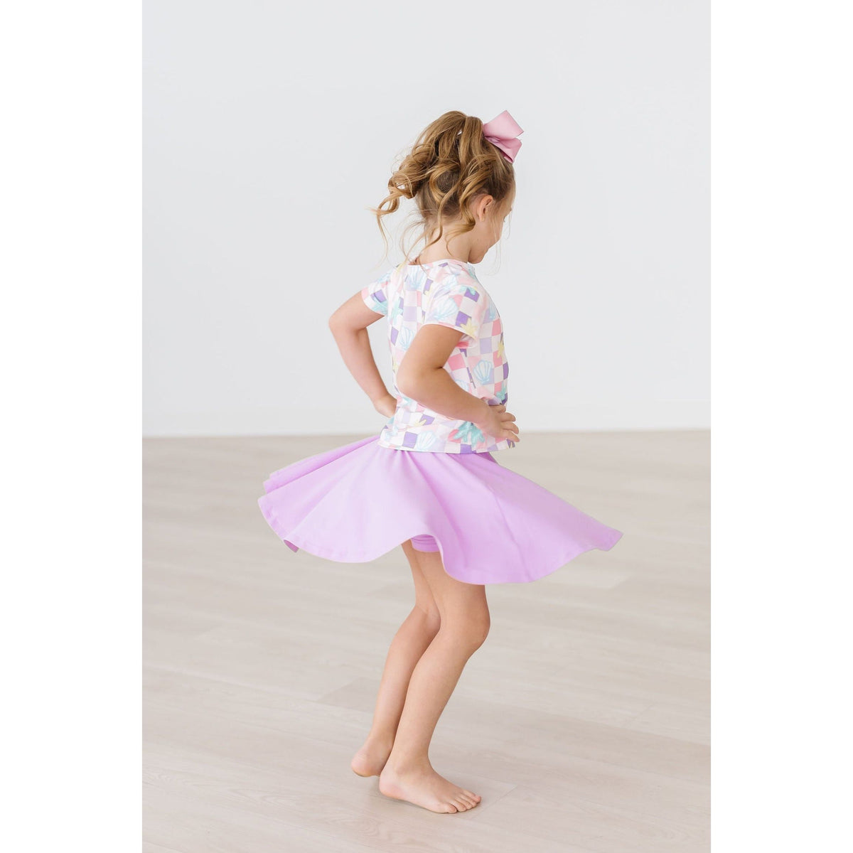 Bright Lilac Twirl Skort