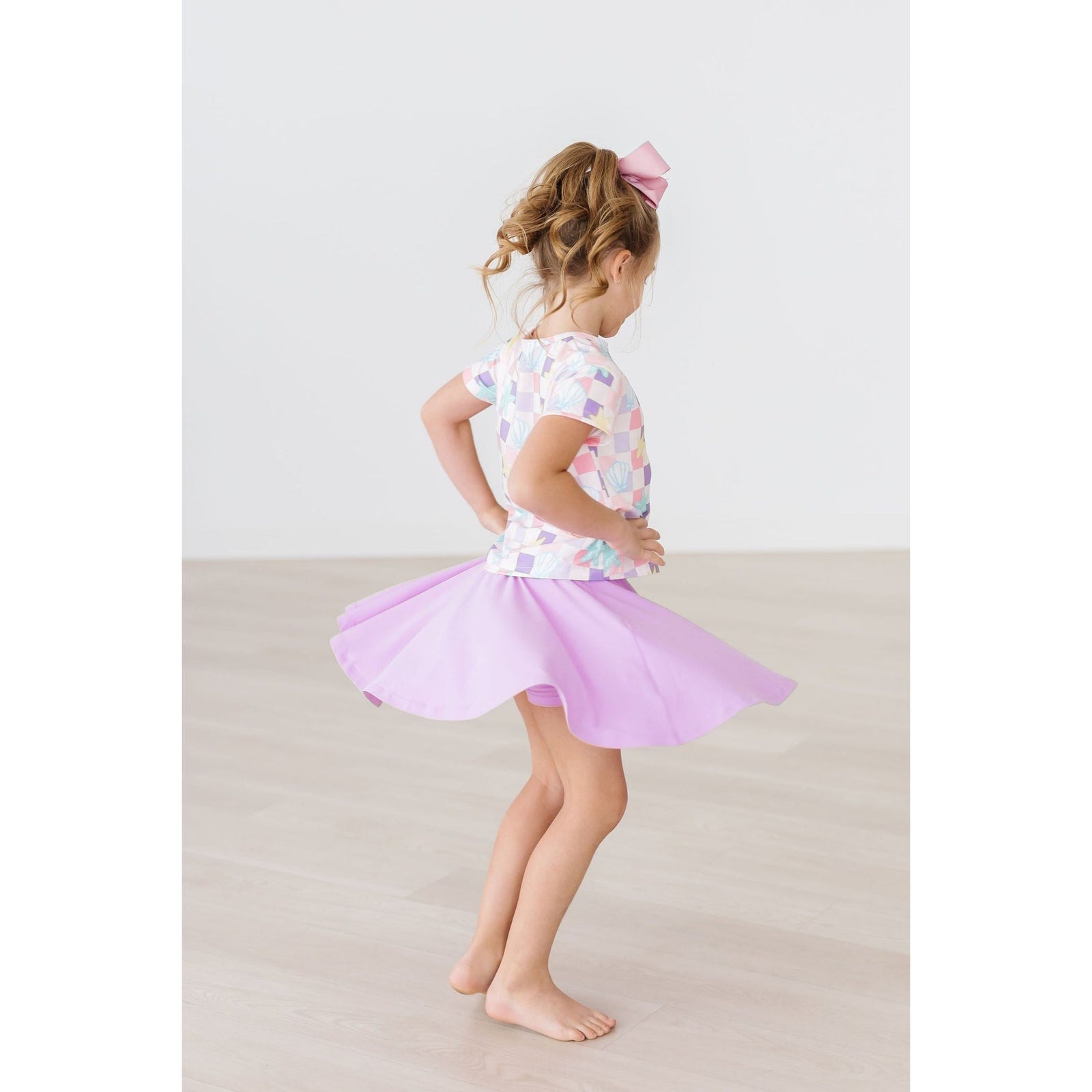 Bright Lilac Twirl Skort