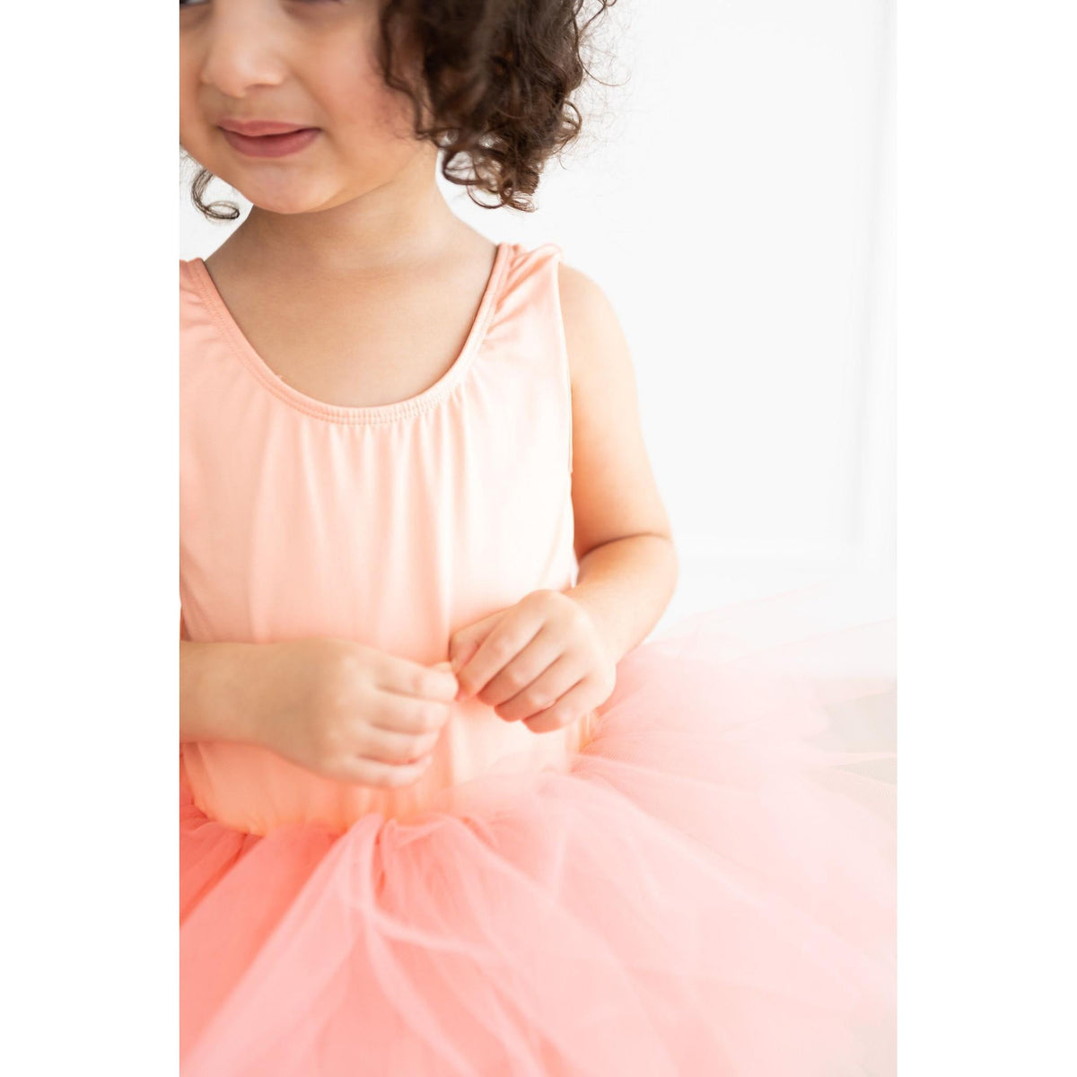 Bright Peach Tank Tutu Leotard