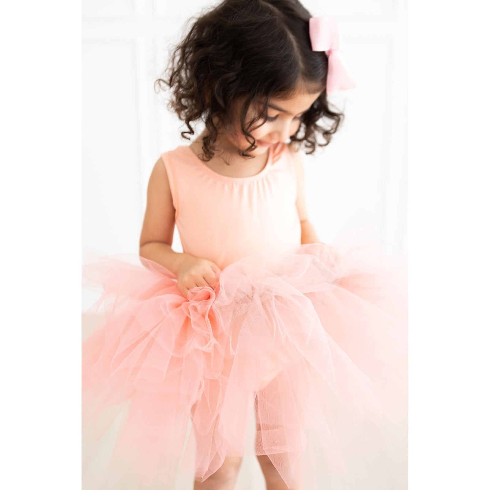 Bright Peach Tank Tutu Leotard