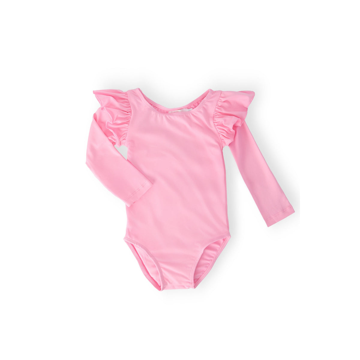 Bubblegum Pink L/S Flutter Sleeve Leotard