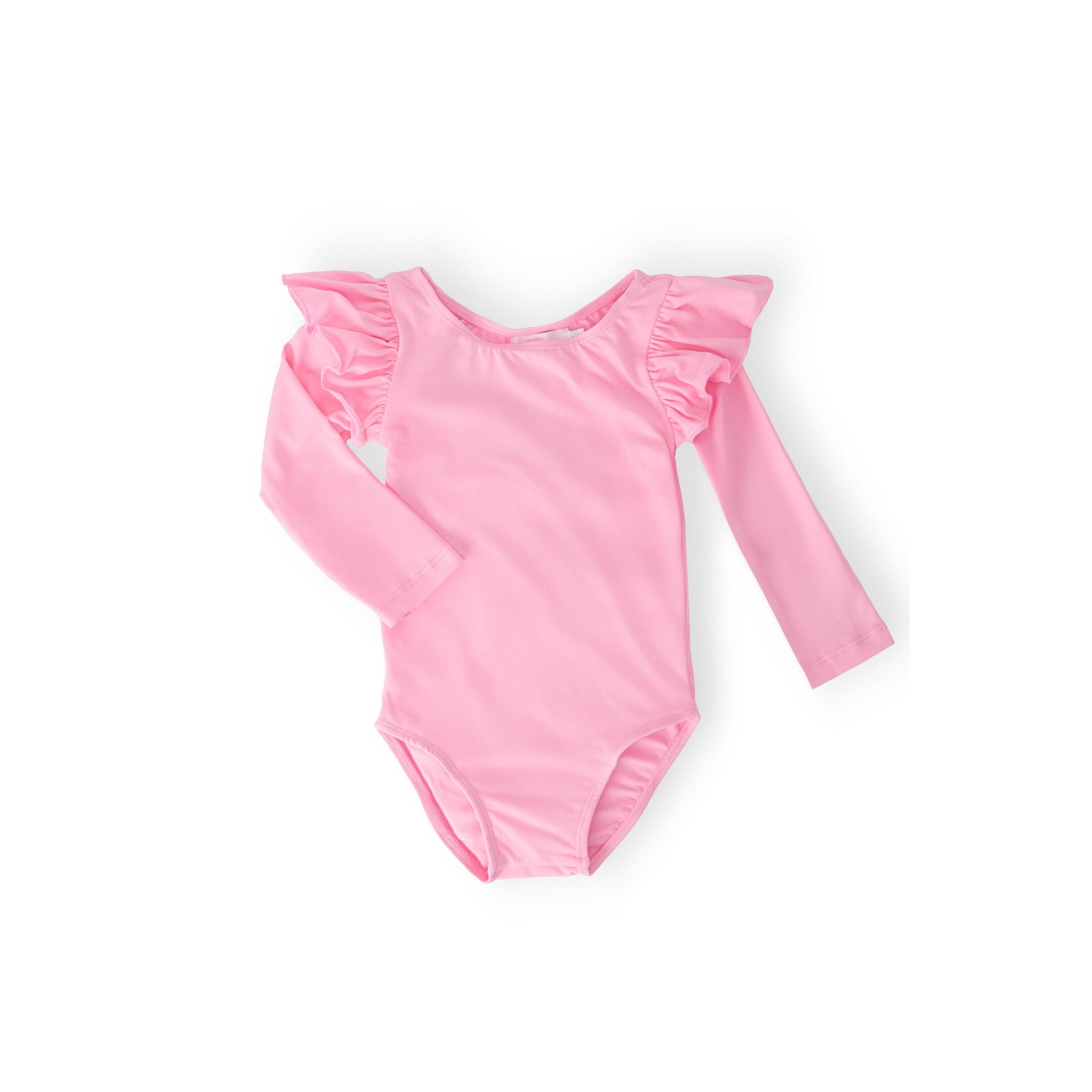 Bubblegum Pink L/S Flutter Sleeve Leotard