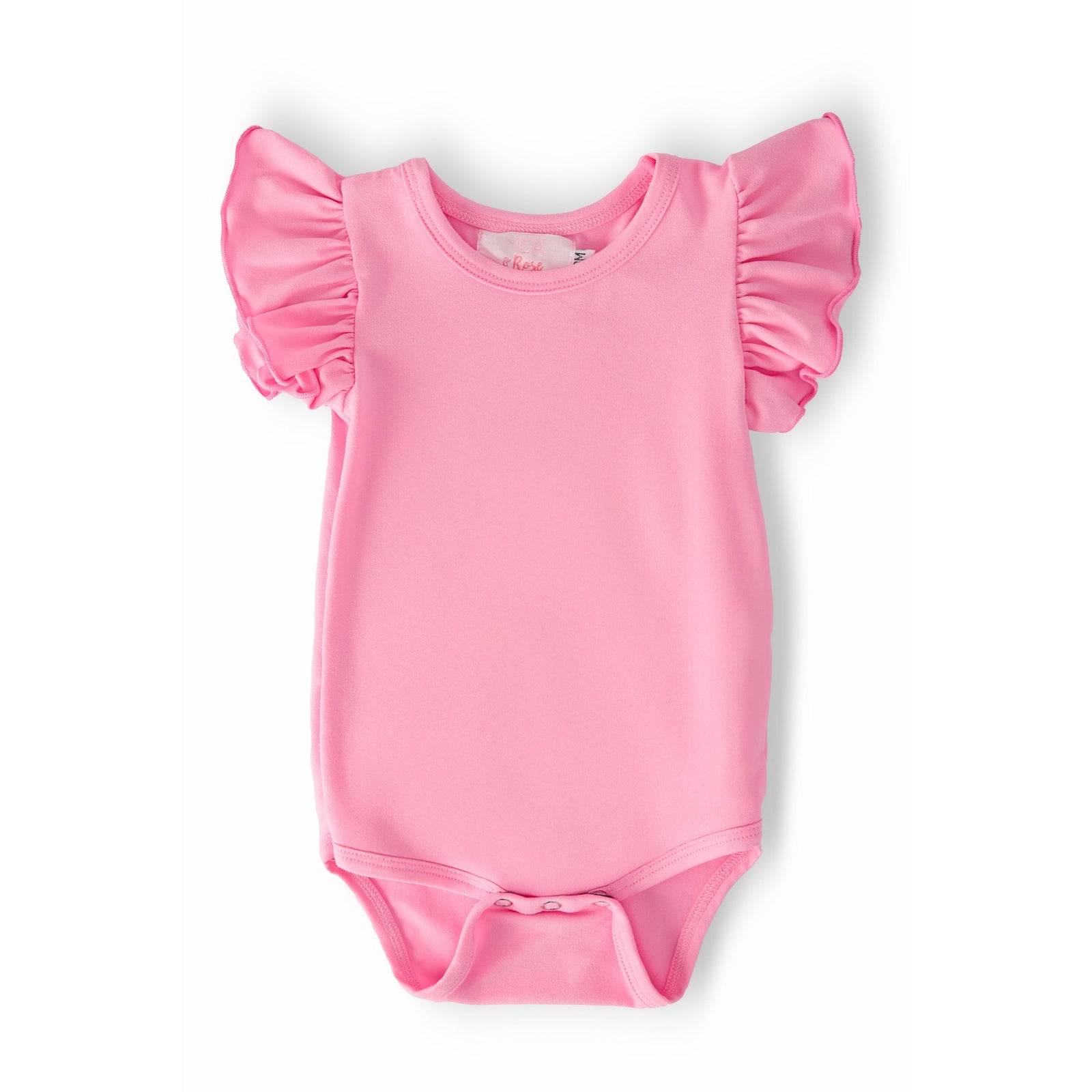 Bubblegum Pink S/S Flutter Bodysuit