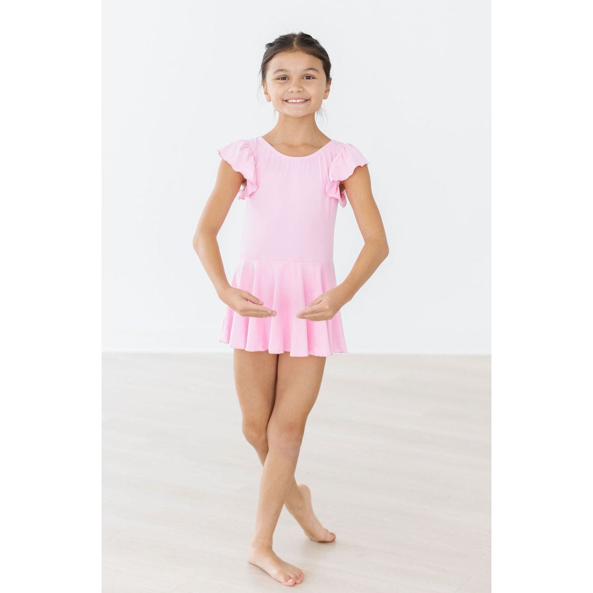 Bubblegum Pink S/S Twirl Leotard