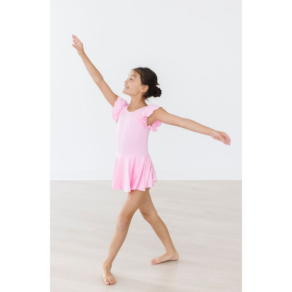 Bubblegum Pink S/S Twirl Leotard