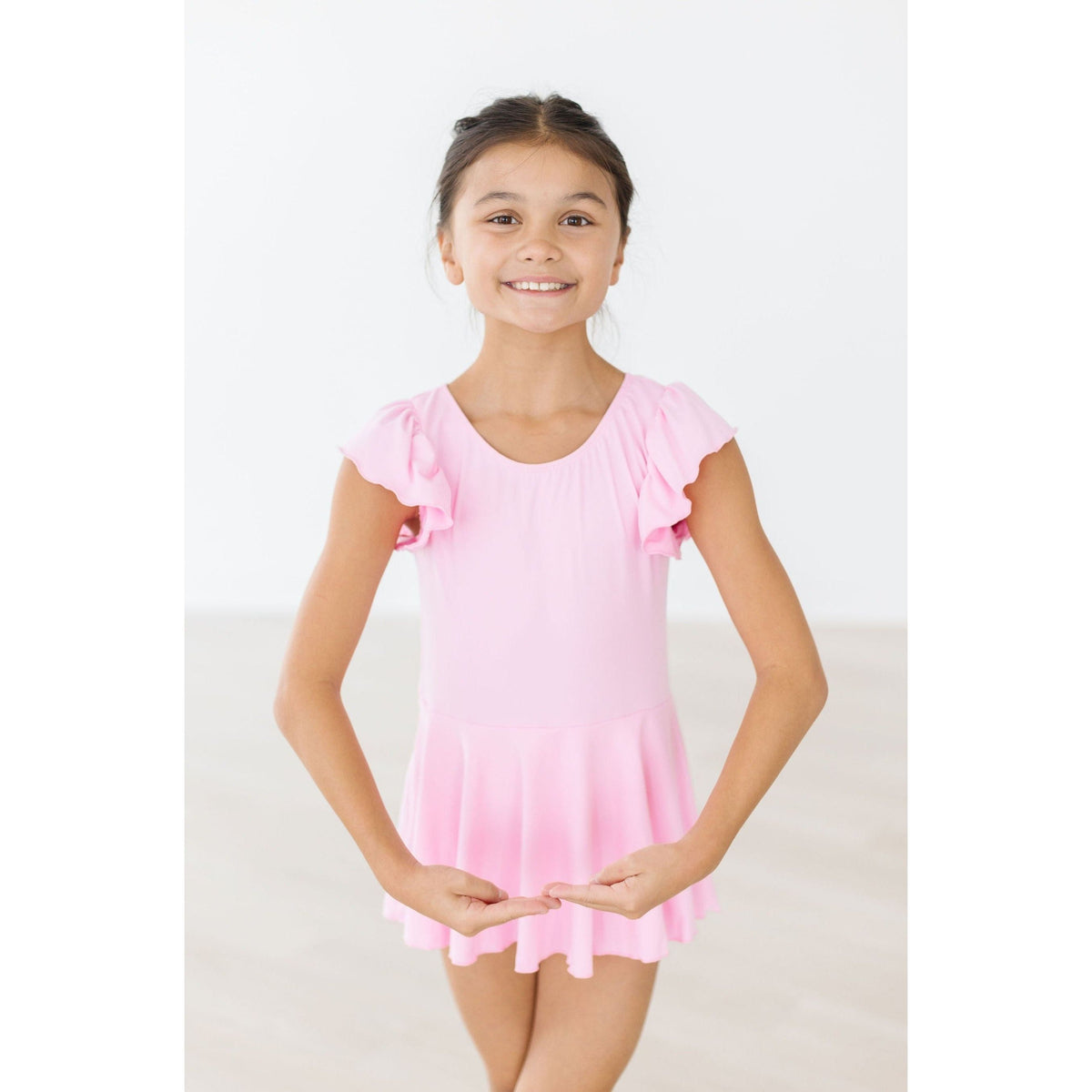 Bubblegum Pink S/S Twirl Leotard