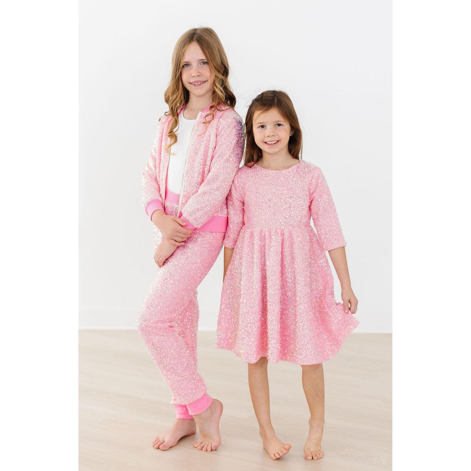 Bubblegum Pink Sequin Joggers