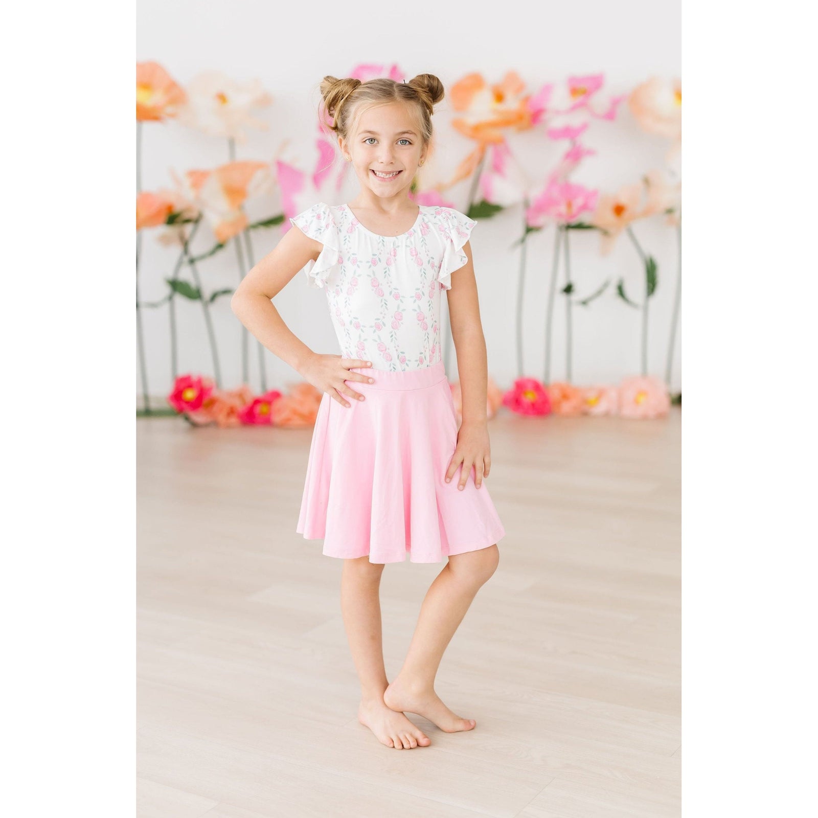 Bubblegum Pink Twirl Skort
