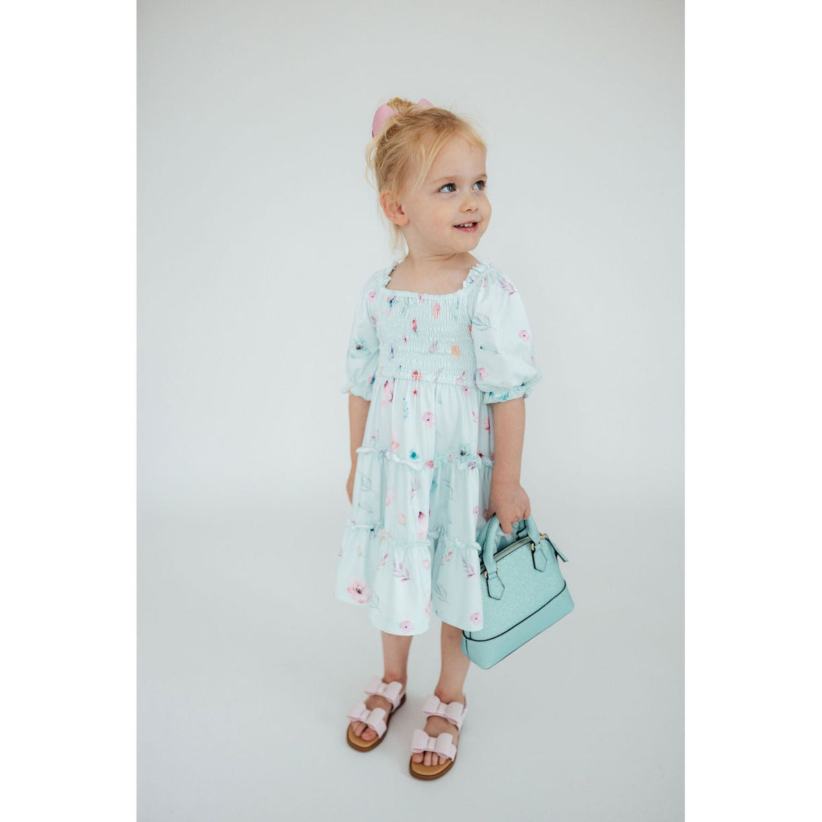 Butterfly Ballet Smocked Ruffle Dress