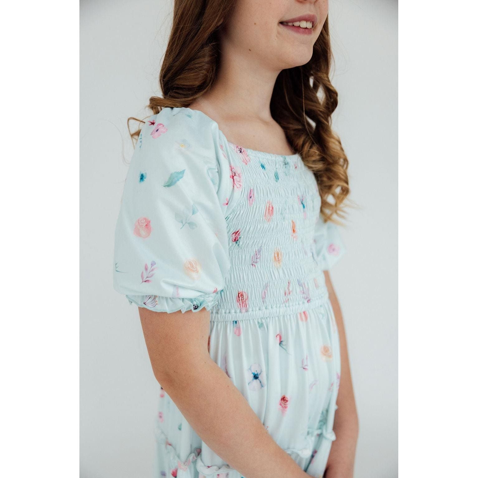 Butterfly Ballet Smocked Ruffle Dress