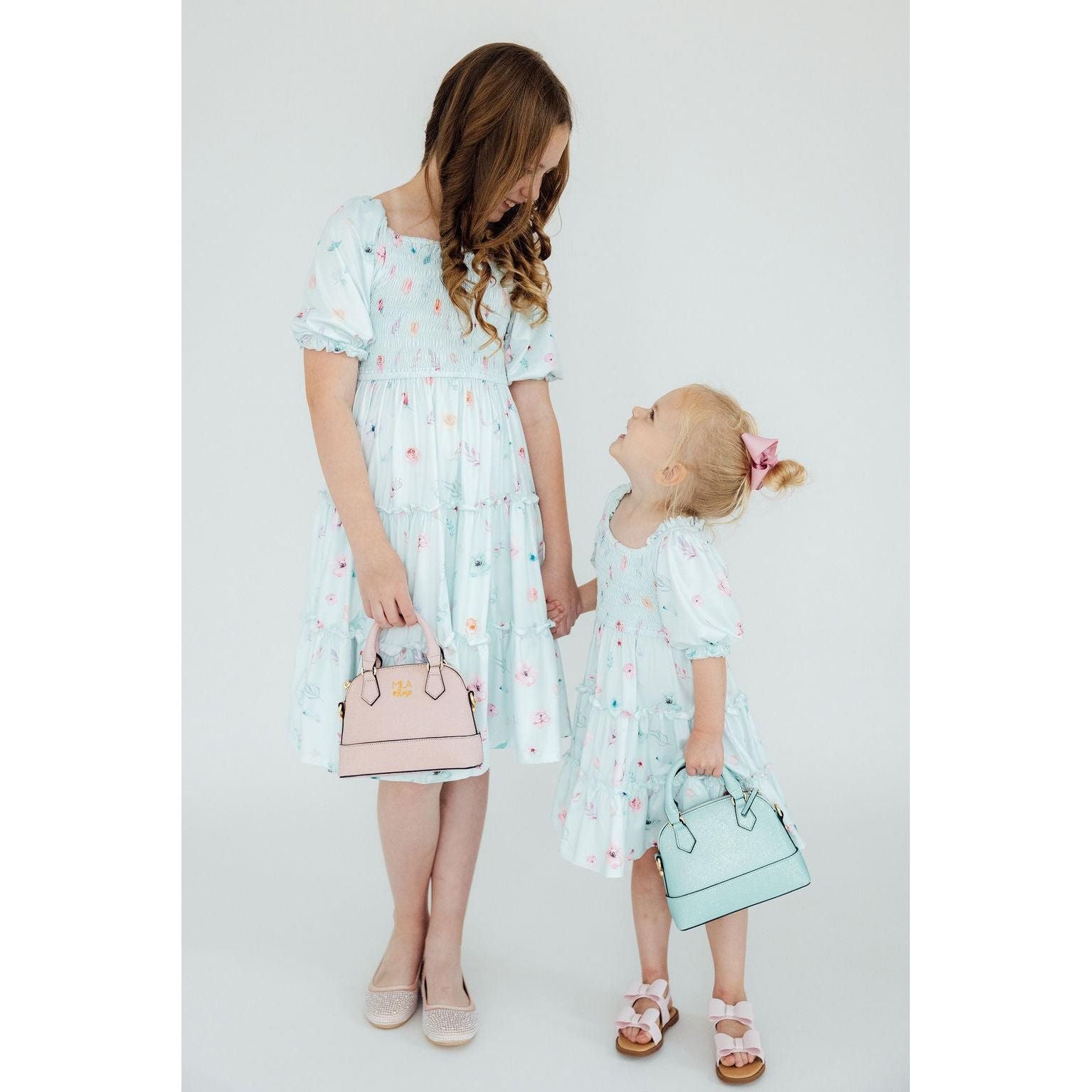Butterfly Ballet Smocked Ruffle Dress