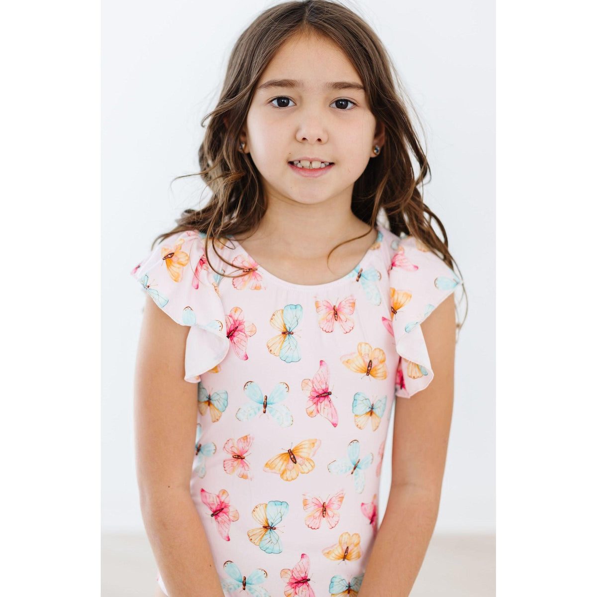 Butterfly Kisses S/S Flutter Sleeve Leotard