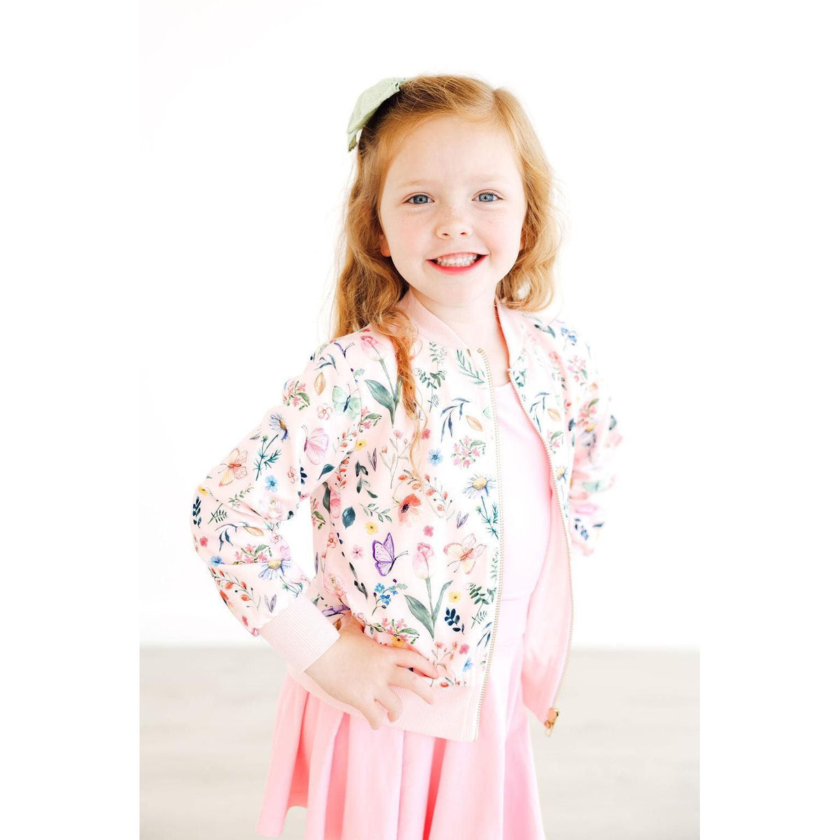 Butterfly Meadows Satin Jacket